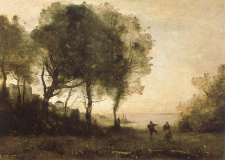 Jean Baptiste Camille  Corot rural scene Norge oil painting art